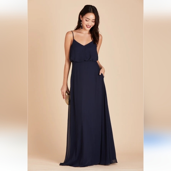 Birdie Grey Evening Gown, Size Small - Picture 1 of 8